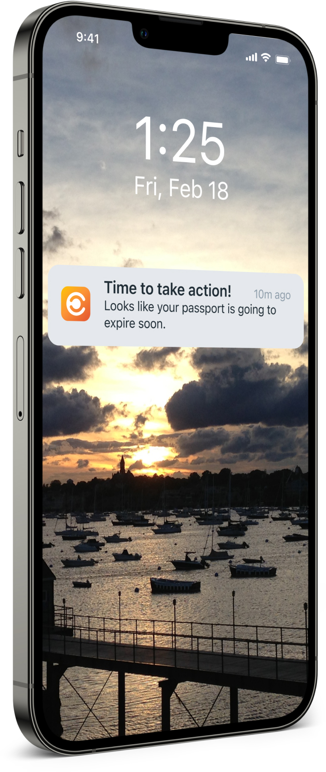 Collect'd Alerts - Get Phone Alerts for Important Dates, Such as Passport Expiration